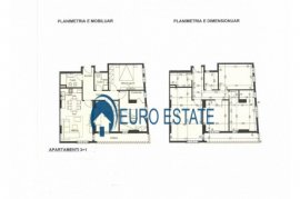 Tirane, shes apartament 3+1+A+BLK Kati 6, 121 m² , Shitje