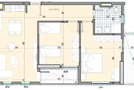 Apartament 2+1 në shitje në “Univers City”, Verkauf