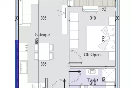 Apartament 1+1 në shitje në “Tirana Entry II” , Vente