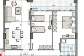 Apartament 2+1 në shitje në “Kamëz”, Πώληση