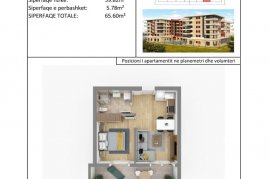 Shiten apartamente 1+1 dhe 2+1 Shengjin, Vente