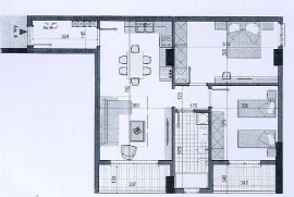 Apartament 2+1 në shitje në “Kamëz” 630 €/m2, Eladás