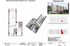 Ne shitje apartament 2+1, 112 m2, Dogana 2020, Sale