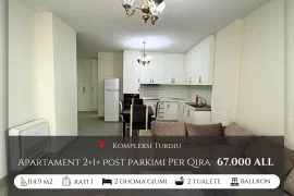 Apartament  2+1+ post parkimi Per Qira, Turdiu, Affitto