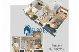 Tirane, shes apartament 2+1, 108 m² 97.000 Euro, Vente